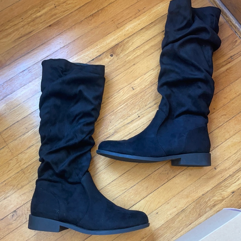 Black long boots